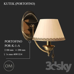 Wall light - KUTEK _PORTOFINO_ POR-K-1-A 