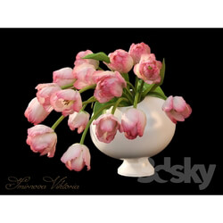 Plant - Bouquet pink tulips 