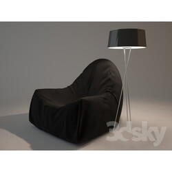 Arm chair - Beskarkasnoe armchair _HiPoly 
