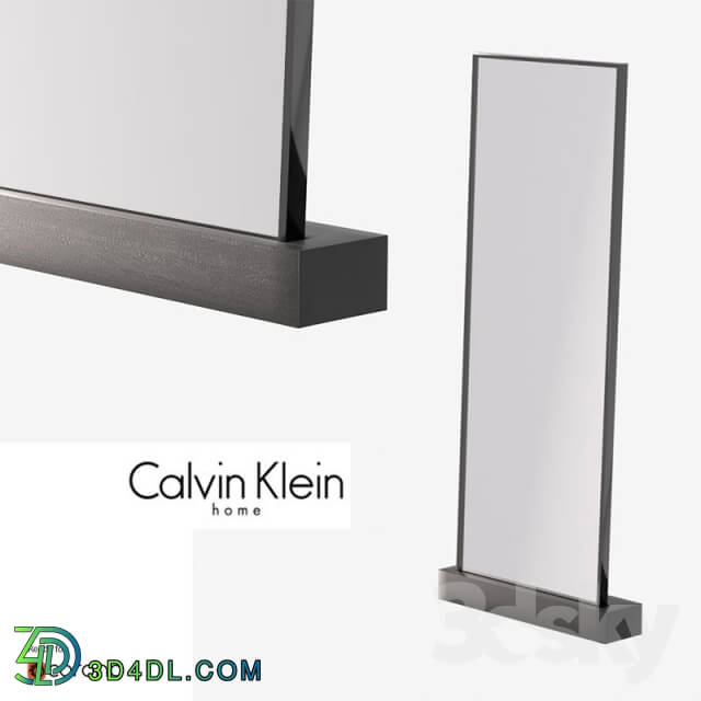 Mirror - Clavin Klein walnut floor mirror