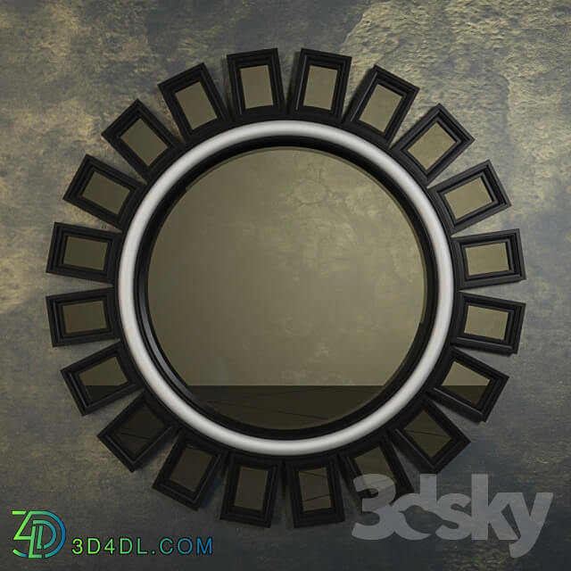 Mirror - BLACK SUNBURST MIRROR BY COASTER