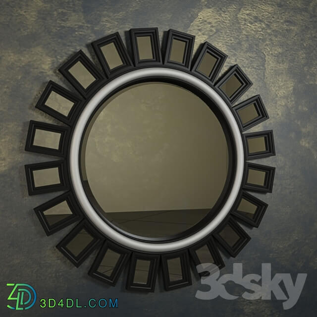 Mirror - BLACK SUNBURST MIRROR BY COASTER