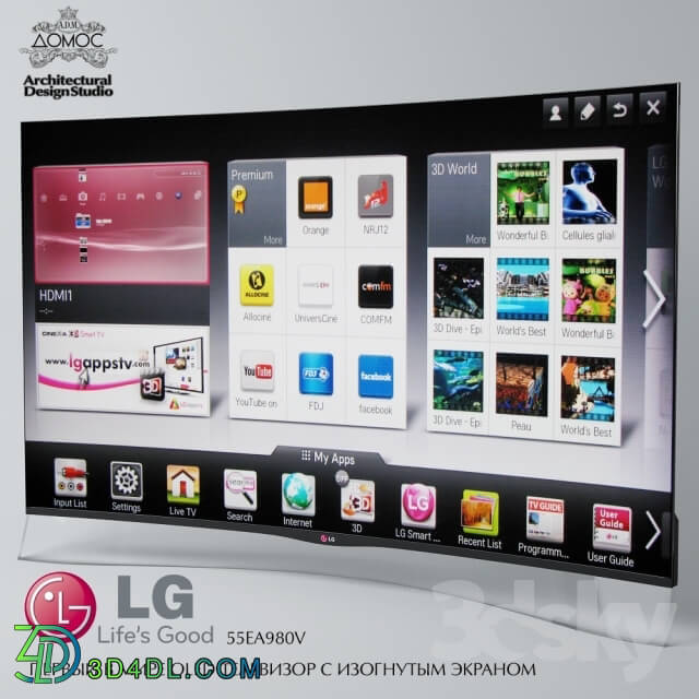 TV - TV LG Electronics 55EA9800