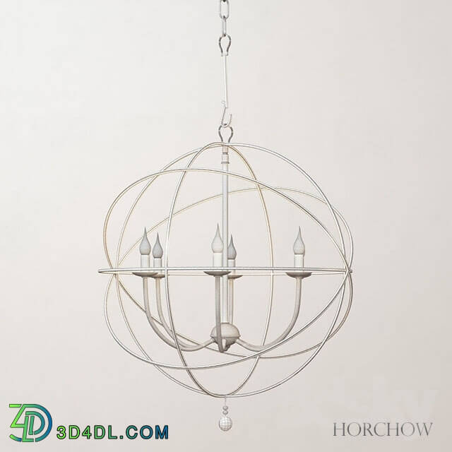 Ceiling light - Gold Orbit 6-Light Chandelier