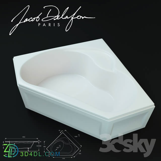 Bathtub - Jacob Delafon Buthtab BAIN-DOUCHE ULTIMATE