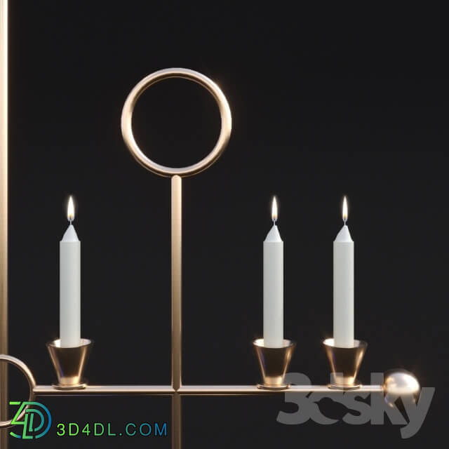 Decorative set - Candlesticks Paris-Memphis