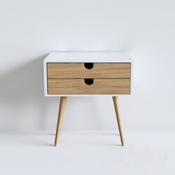 Sideboard _ Chest of drawer - White nightstand 