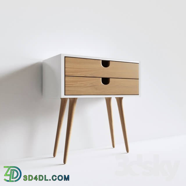 Sideboard _ Chest of drawer - White nightstand