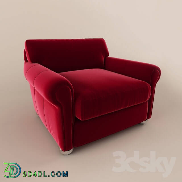 Arm chair - Velvet armchair