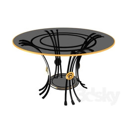 Table - Forged glass table 