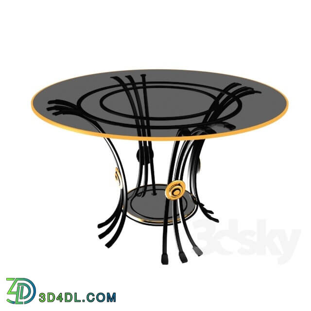 Table - Forged glass table