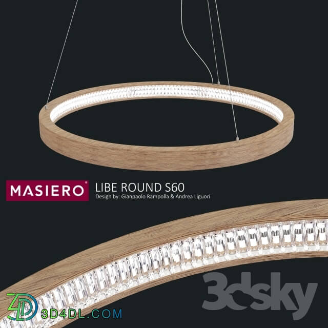 Ceiling light - chandelier Masiero LIBE ROUND S60