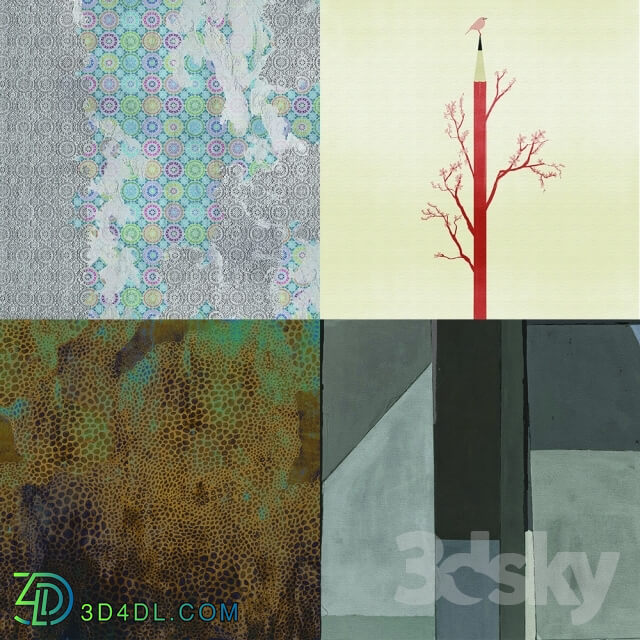 Wall covering - Wall_deco - Contemporary Wallpaper Pack 17