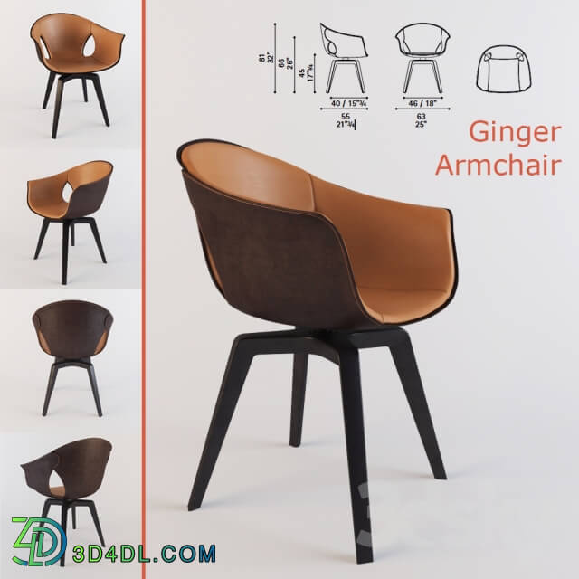 Arm chair - Armchair Ginger Poltrona Frau