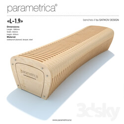 Other architectural elements - The parametric bench _Parametrica Bench L-1.9_ 