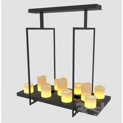 Ceiling light - Ceiling lamp Altar with shades in the form of candles 