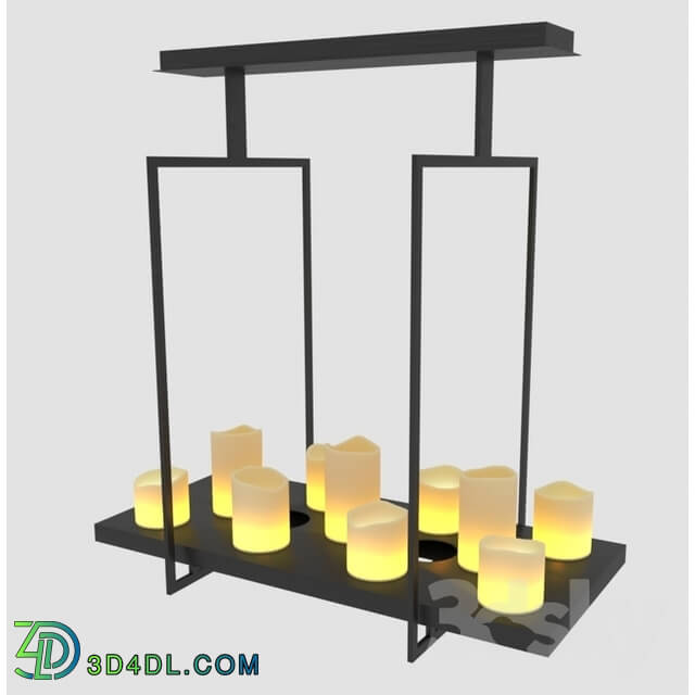Ceiling light - Ceiling lamp Altar with shades in the form of candles