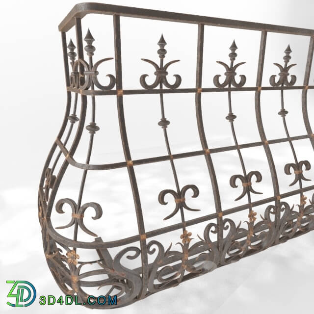 Other architectural elements - Railing balcony curved