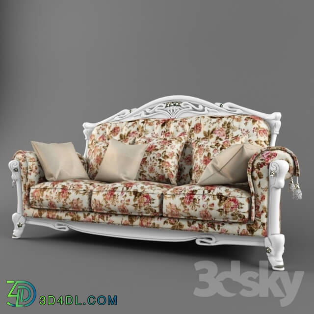 Sofa - Sofa 3-seater carpenter 108_ white