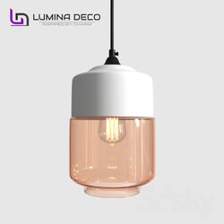 Ceiling light - _OM_ Pendant lamp Lumina Deco ASTILA white LDP 6807 _WT_ 