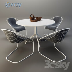 Table _ Chair - MINOTTI SPACE table with chairs 