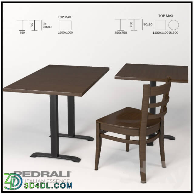 Table _ Chair - Tables EASY 4381 and 4361_ the chair