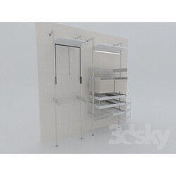 Wardrobe _ Display cabinets - Storage system Kappa 