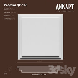 Decorative plaster - DR-145_402h402h60mm 