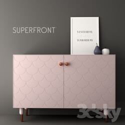 Sideboard _ Chest of drawer - Chest Superfront BIG FISH _Vray _ Corona_ 