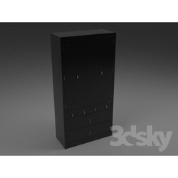 Wardrobe _ Display cabinets - Wardrobe 100h47h200sm 