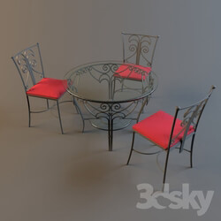 Table _ Chair - Forged furniture 