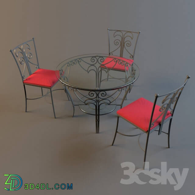 Table _ Chair - Forged furniture