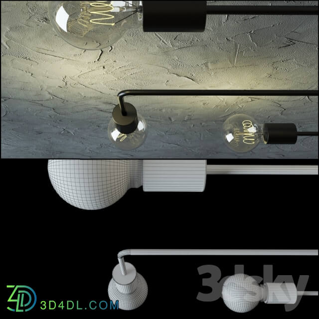 Ceiling light - LOFT CHANDELIER 3 in 1