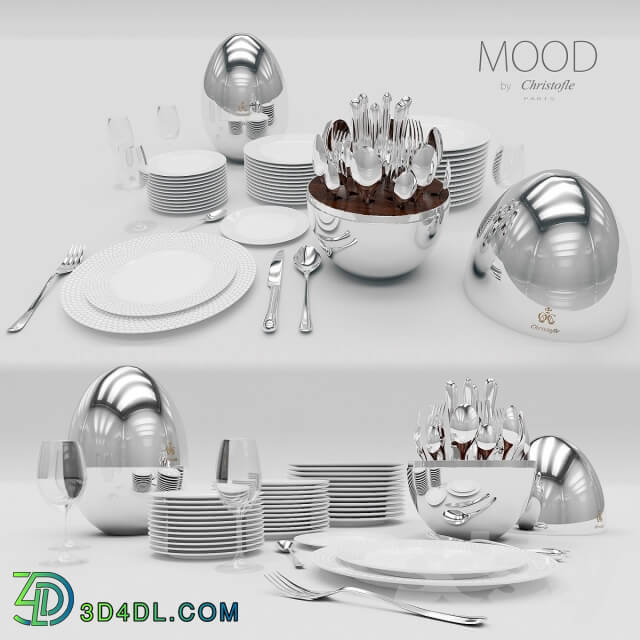 Other kitchen accessories - A set of cutlery MOOD by Christofle
