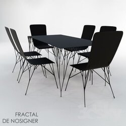 Table _ Chair - Dining table FRACTAL DE NOSIGNER 