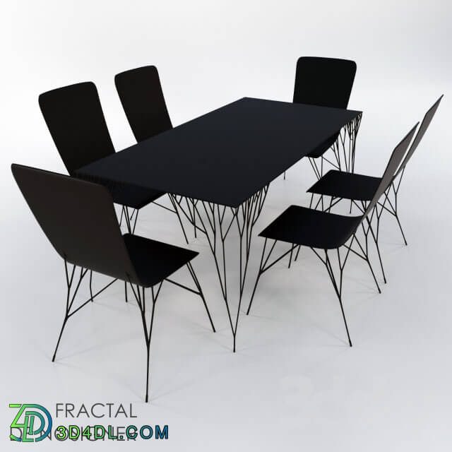 Table _ Chair - Dining table FRACTAL DE NOSIGNER