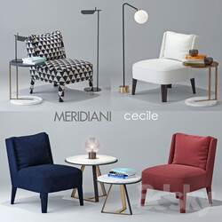 Arm chair - Chair Meridiani Cecile 