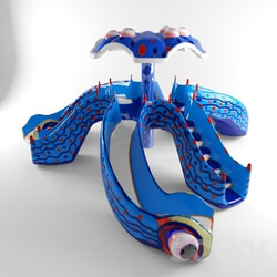 Other architectural elements - Waterslide octopus 