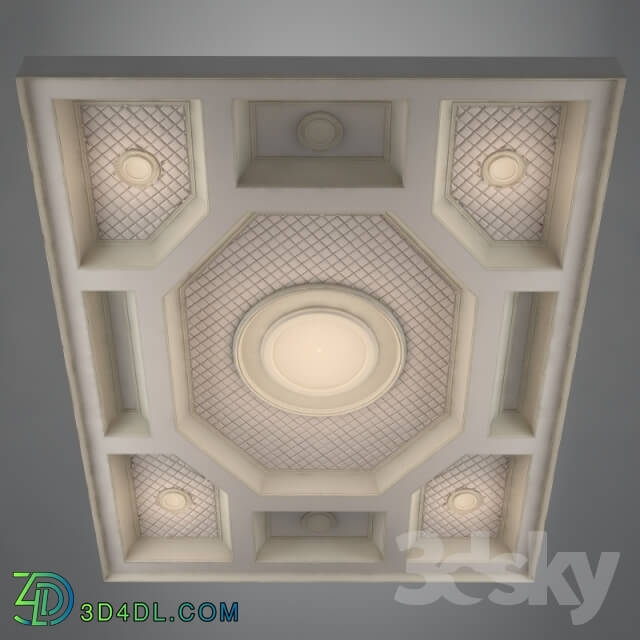 Decorative plaster - Baroque ceiling