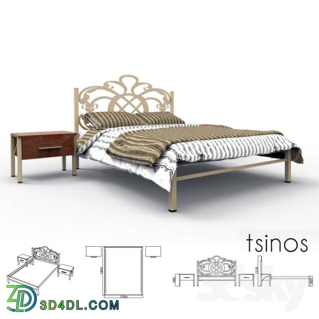 Bed - Metal bed 111