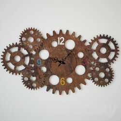 Other decorative objects - Wall Clock Gear Wheel 
