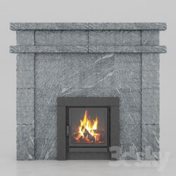 Fireplace - OM portal of bath furnace of talc magnesites TM06 