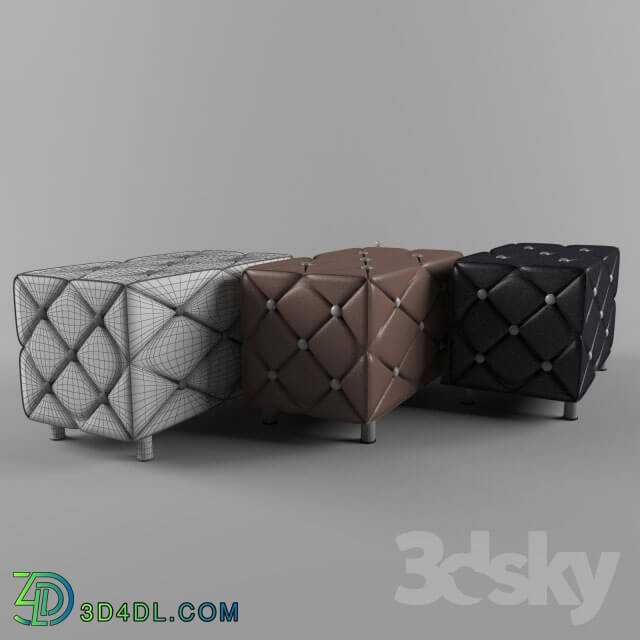 Other soft seating - Leather pouf