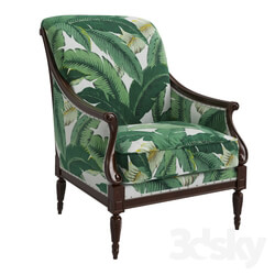 Arm chair - Harwood Accent Chair_ Palm Leaf 