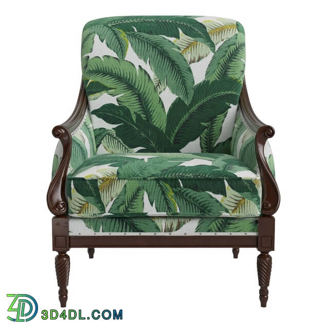 Arm chair - Harwood Accent Chair_ Palm Leaf