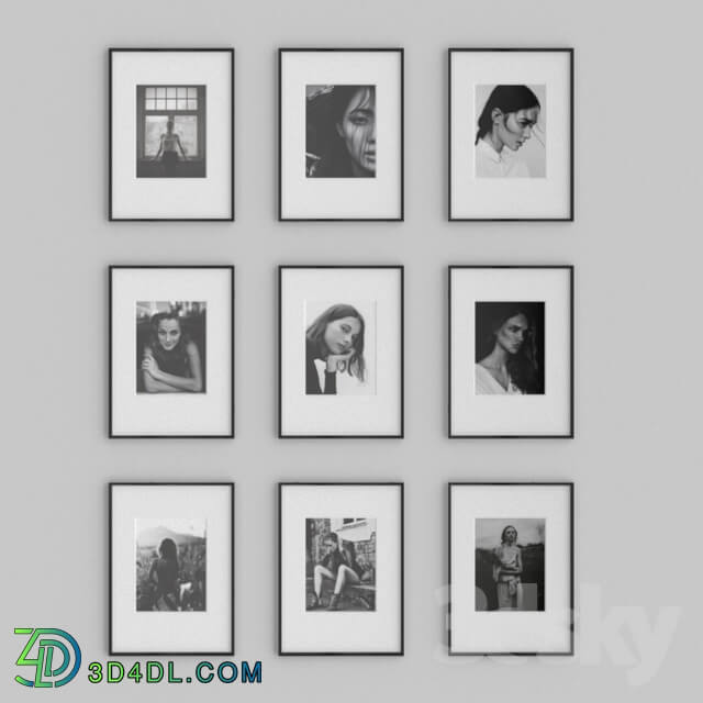 Frame - Black and white photos in frames