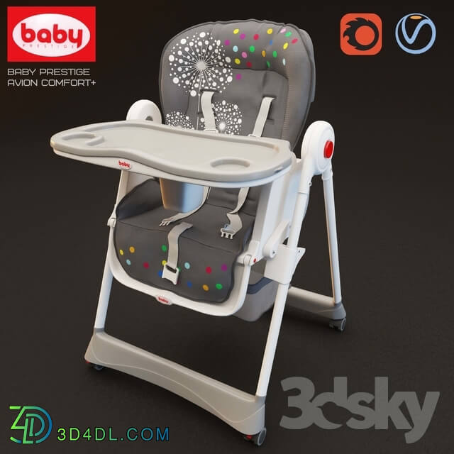 Table _ Chair - Highchair Baby Prestige Avion Comfort