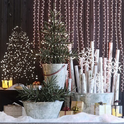 Decorative set - Christmas decor_ Entrance group 1 
