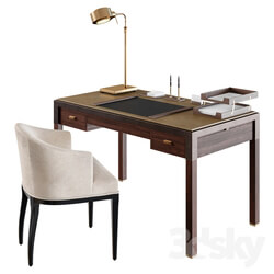 Table _ Chair - Amysomerville Theorem Desk_ Amysomerville Mebsuta and Arteriors Elmer 