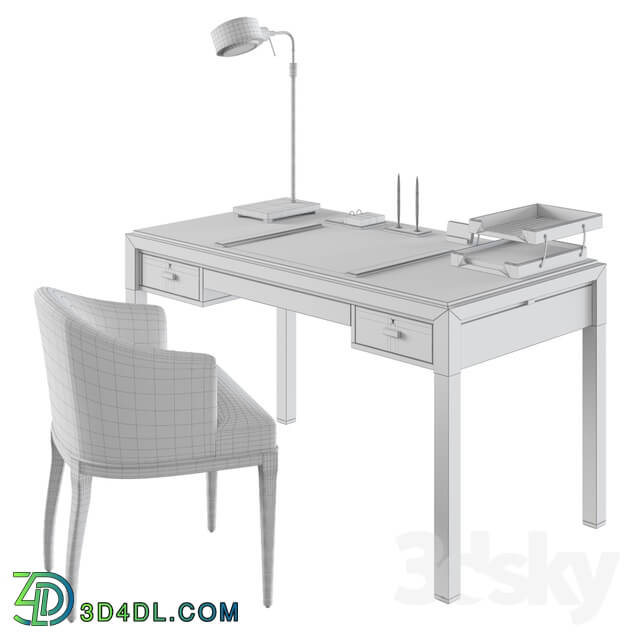 Table _ Chair - Amysomerville Theorem Desk_ Amysomerville Mebsuta and Arteriors Elmer